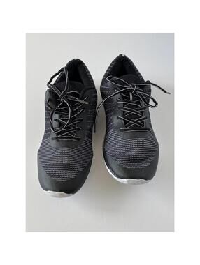 Ladies Running Shoes Size 10, Black Grey Lightweight Foam Bottom *Read*